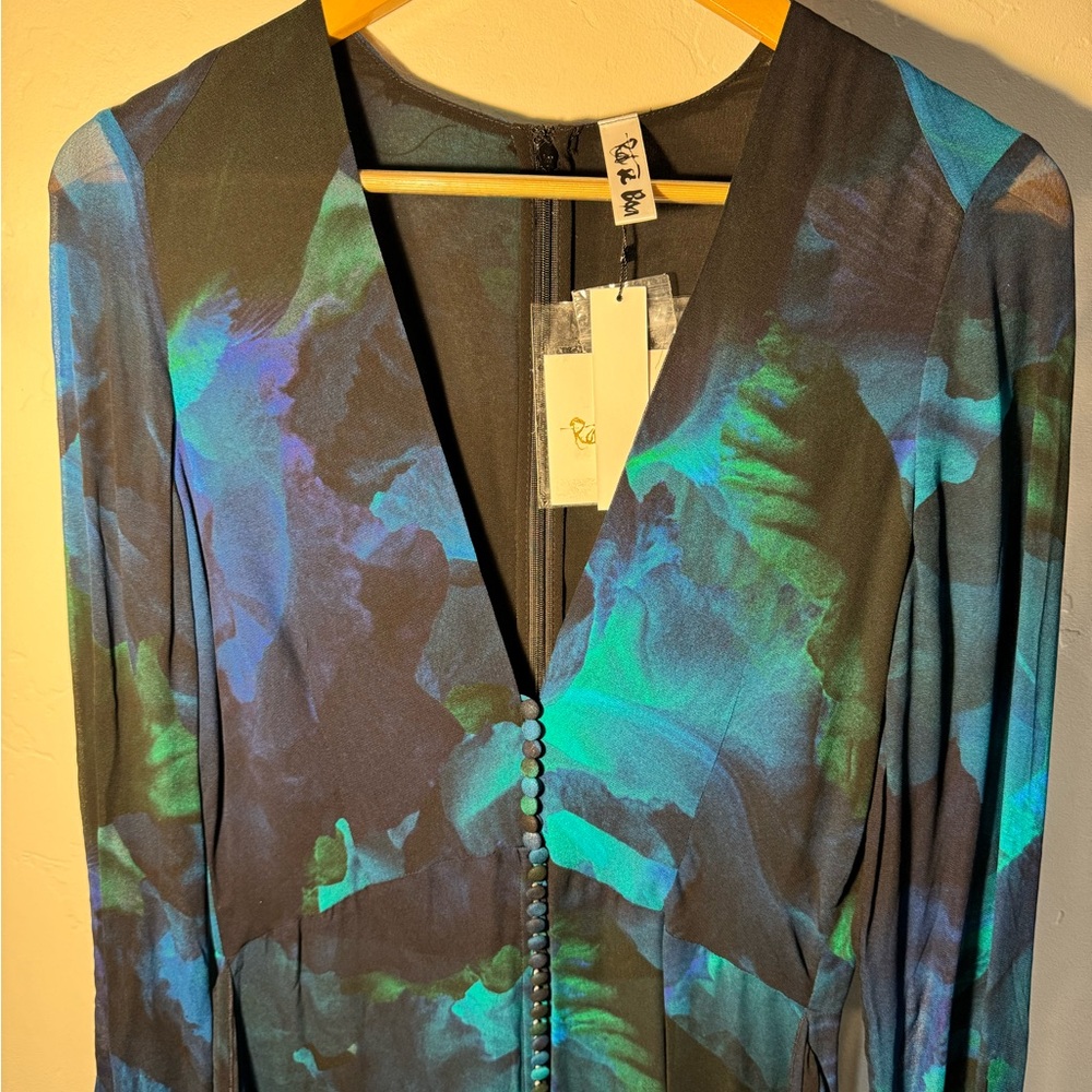 🦋 NWT Women’s Rat & Boa Fiorella Blue Dress - Picture 7 of 11